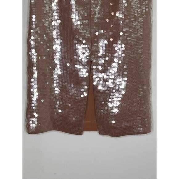 Madewell Sequin High Waisted Midi Pencil Skirt Fallen Timber N0100 Women 0 NWT - Picture 14 of 14